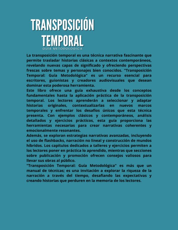 Transposición Temporal : Guía Metodológica - Imagen 2