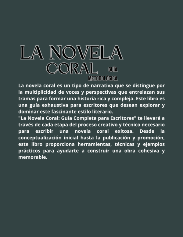 La Novela Coral: Guía Metodológica - Imagen 2