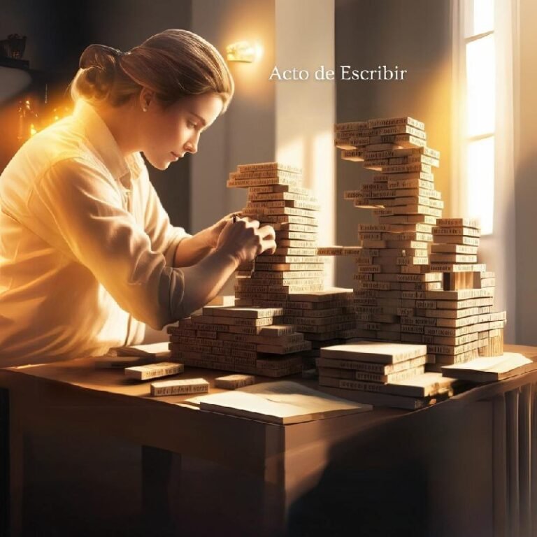 El acto de escribir